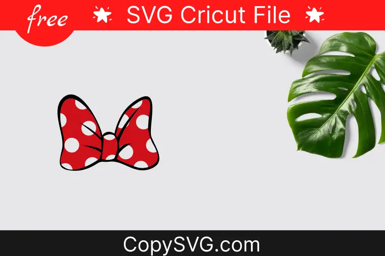 Minnie Mouse Bow Svg Free Cut File For Cricut (Updated 2023)